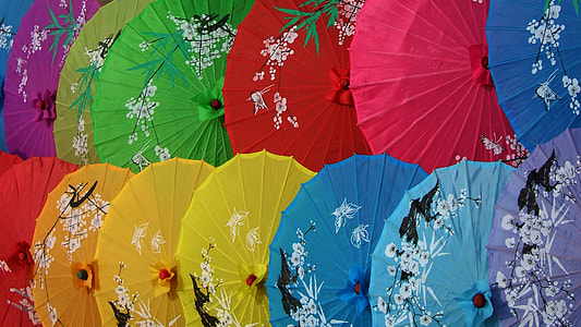 assorted-color umbrellas thumbnail