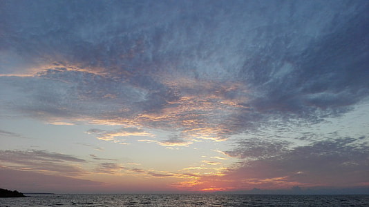 body of water during sunset thumbnail