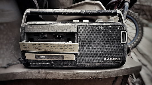 black radio on table thumbnail