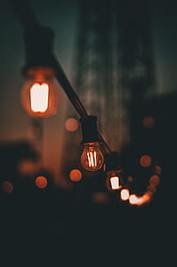 lighted black lamp closeup photo thumbnail