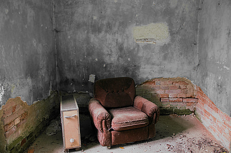 photo of maroon sofa chair beside on space heater thumbnail