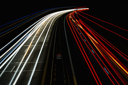 red and white lights thumbnail