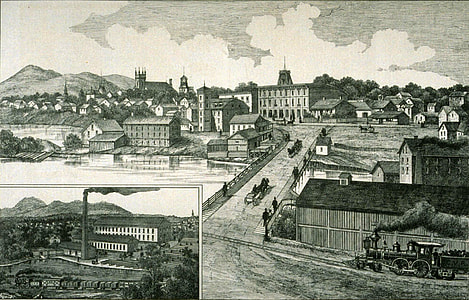 Town of Granby in 1883 in Quebec, Canada thumbnail