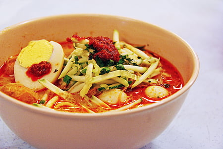 noodle dish with hard boiled egg thumbnail