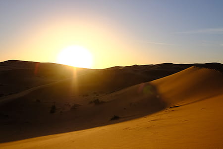 Dessert Mountain During Sunset thumbnail