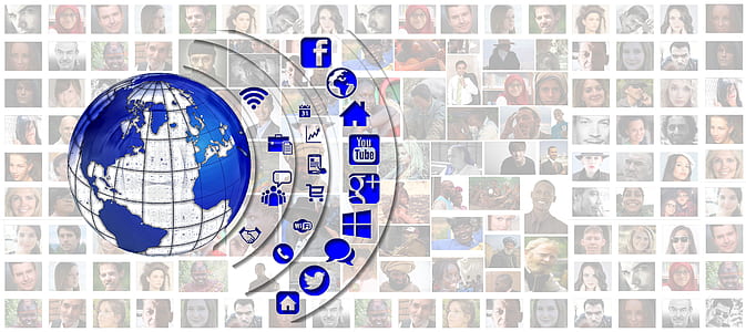 Earth illustration with social media logos thumbnail