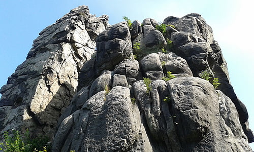 worm's-eye view of mountain thumbnail