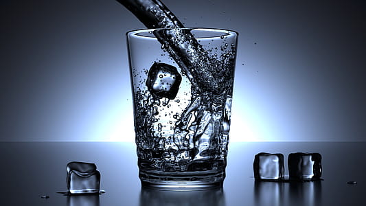 Water and ice cubes thumbnail