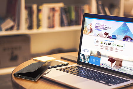 black laptop computer on table thumbnail