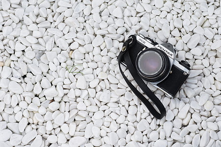 black and silver Pentax camera thumbnail