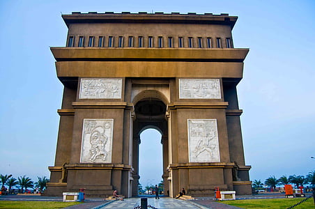 brown concrete arch clip art thumbnail