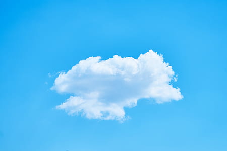 white nimbus clouds on sky thumbnail