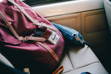 red knapsack bag thumbnail