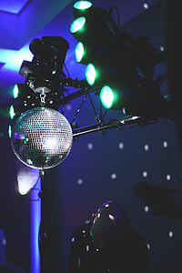 person near the mirror ball thumbnail