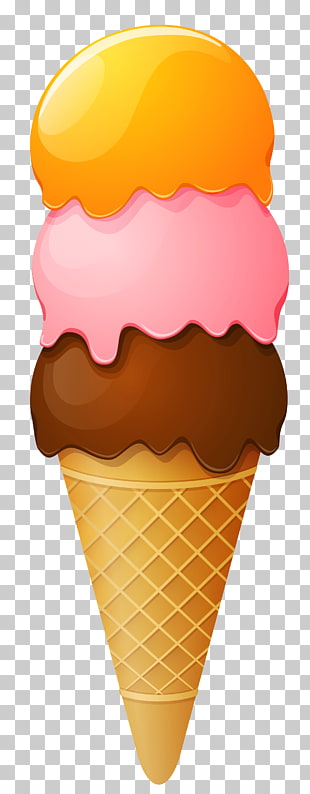 Ice cream cone Sundae , Transparent Ice Cream Cone , ice cream in cone illustration PNG clipart