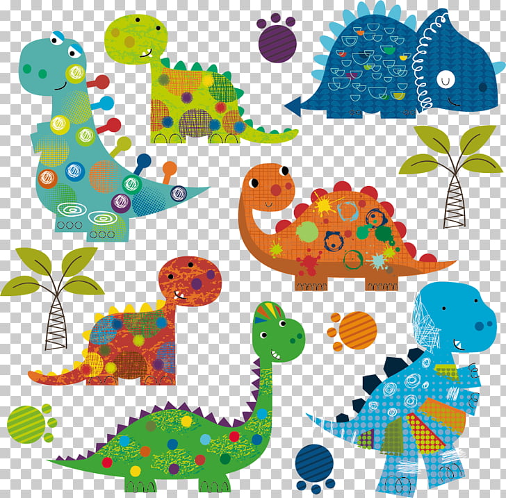 Dinosaur Euclidean Vecteur, Dinosaurs , dinosaur collage victor art PNG clipart