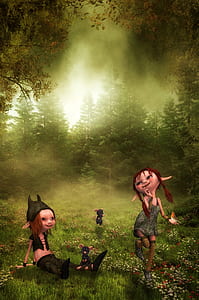 photo of two dwarfs on forest thumbnail