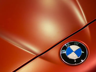 close-up of BMW car emblem thumbnail