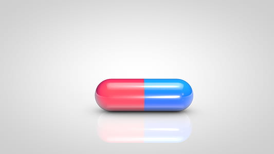 red and blue medication pill thumbnail