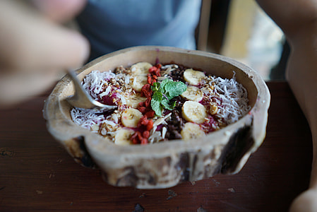 round brown ceramic bowl thumbnail