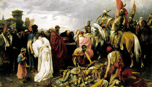 The Hungarians at Kiev in 830 in Ukraine thumbnail