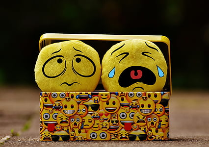 Emoji plush toys on basket thumbnail