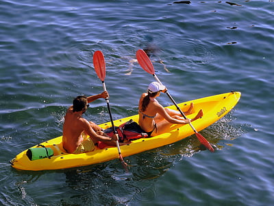 man and woman sailing on kayak thumbnail