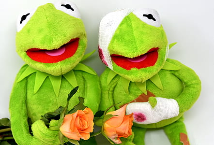 two Kermit the Frog plush toys thumbnail