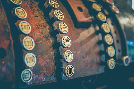 old, vintage, till, machine thumbnail