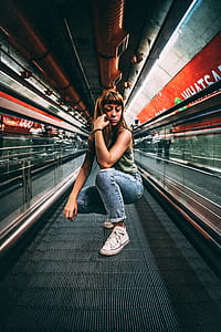 Woman Sitting in a Building thumbnail