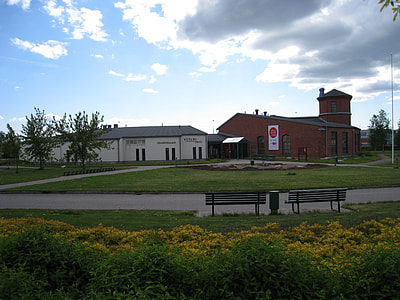 Art gallery in the old locomotive shed in Salo, Finland thumbnail