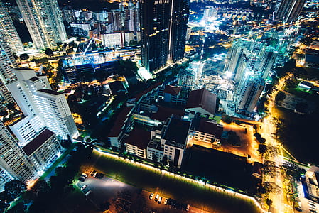 top view photography of city building thumbnail
