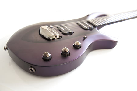 purple and black electric guitar thumbnail
