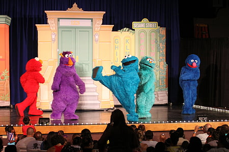 Sesame Street Elmo and Cookie Monster costumes thumbnail