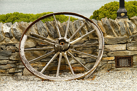 Old Wilted Wheel leaning on side thumbnail