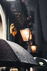 rain, street, night, snow thumbnail