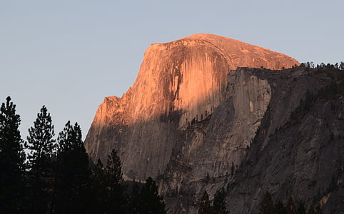 mountain under white sky thumbnail
