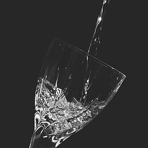 liquid poured on clear drinking glass thumbnail