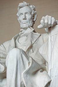 Seated Honest Abe closeup, National Mall, Washington DC. thumbnail