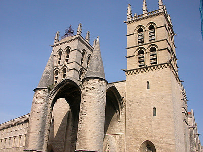 Saint Pierre Cathedral building in Montpellier, France thumbnail