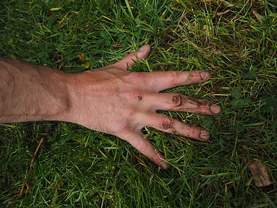 person touching grass thumbnail