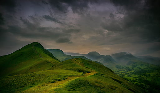 bird's eye photography of mountain thumbnail