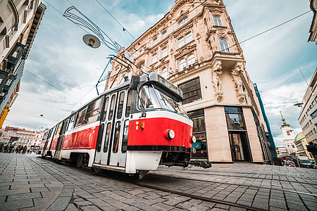 Typical Old Tram in Czech Republic thumbnail