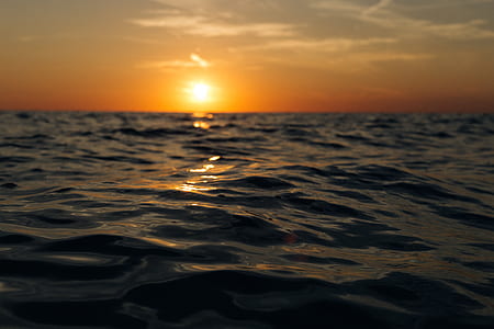 sea, dawn, nature, sky thumbnail