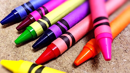pile of assorted-color of crayons thumbnail