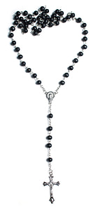 black beaded rosary thumbnail