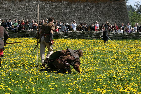 landscape, people, field, flowers thumbnail
