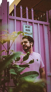 man, male, beard, fence thumbnail