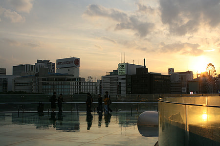 Nagoya buildings and architecture at dusk, Japan thumbnail