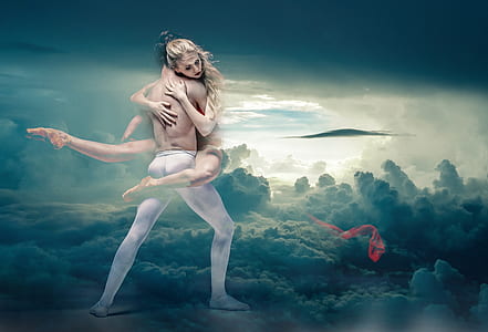 dancing couple on clouds thumbnail